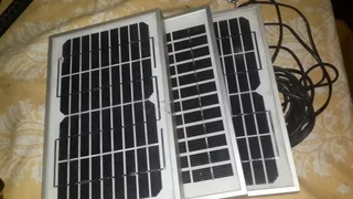 Selection of 9 SMALL hobby style solar panels all in good condition see advery for details