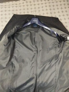 Grey Long Trench Coat - Medium