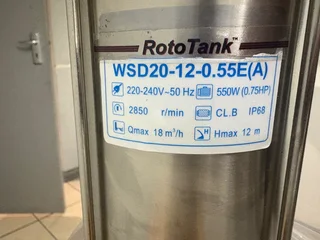 PUMP SUBMERSIBLE -  0,55KW