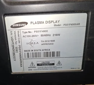 Samsung 51 Inch PLASMA HD (PS51F4900AR)
