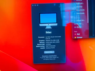 Late 2017 iMac 1TB HD 8GB Ram