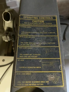 De Walt Radial Arm Sore