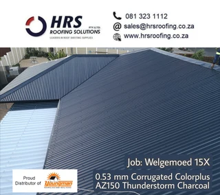 Bulk Roof Sheeting - Polycarb, Zincalume, Colorbond IBR, Corrugated or Clip Lock Roof Sheeting