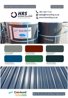 Bulk Roof Sheeting - Polycarb, Zincalume, Colorbond IBR, Corrugated or Clip Lock Roof Sheeting