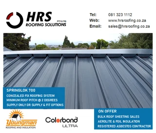 Roof Sheeting Contractor: IBR, Corrugated, Diamondek 407. Asbestos Roof Sheets &amp; Gutter Removals