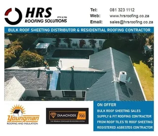Roof Sheeting Contractor: IBR, Corrugated, Diamondek 407. Asbestos Roof Sheets &amp; Gutter Removals