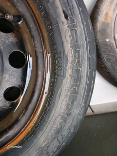 Standard car rims 100 pcd there is (3×R13) and (1×R14)