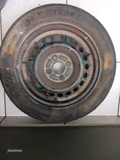 Standard car rims 100 pcd there is (3×R13) and (1×R14)