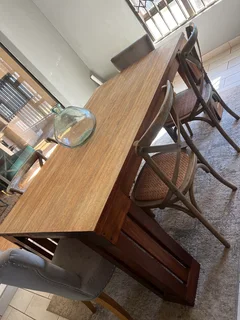 Dining table with chairs
