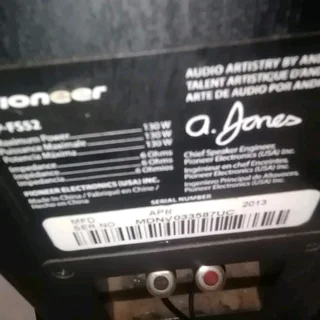 Yamaha rxv coupled with pioneer Andrew Jones edition speakers