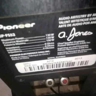 Yamaha rxv coupled with pioneer Andrew Jones edition speakers