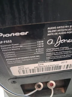 Yamaha rxv 392,pioneer Andrew Jones edition speakers