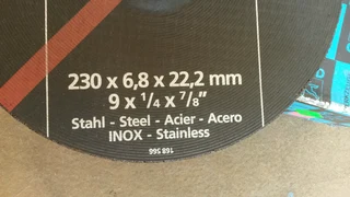 Grinding discs - PFERD - 230/6.8/22.2