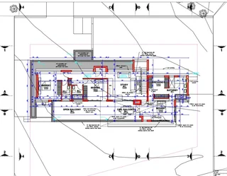 Building plan draughting