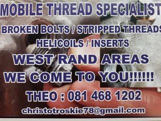 Broken bolt removal, stripped threads repair, sparkplug, gloplug,sumpplug helicoils and inserts