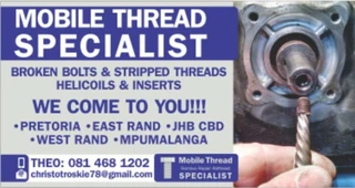 Broken Bolt Removal, Stripped Thread Repair, Gloplug, Sparkplug, Sumpplug, Helicoils And Inserts