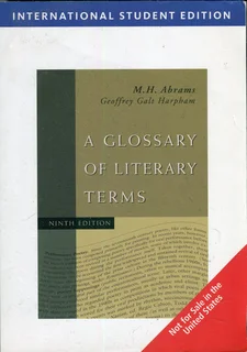 FOR SALE: A Glossary of Literary Terms – Paperback, 9th Edition (International Student Edition)