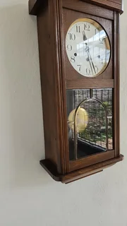 Antique Wall clock, Haller, oak, first half of the 20th century