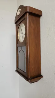 Antique Wall clock, Haller, oak, first half of the 20th century