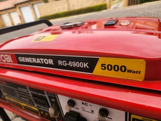 Ryobi generator RG 6900K 5000 watt - like new