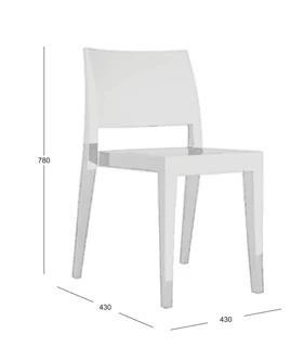 Tia Plastic Chair White -tiaspecwh