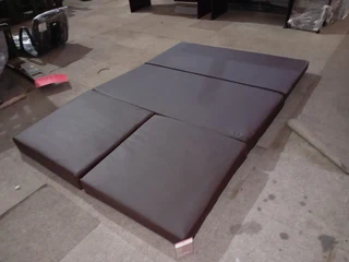 SLEEPER (DBL) OTTOMAN PU BROWN - SLEEPOT23