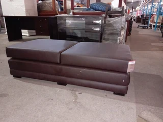 Sleeper (dbl) Ottoman Pu Brown - sleepot23