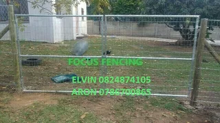 Hot Dipped Galvanized Double Swing Gate with weld mesh infil - for sale