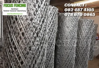 Fencing Materials - Galvanized Diamond Razor Mesh & Clearview Panels - For Sale