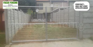 Hot Dipped Galvanized Double Swing Gate - For Sale