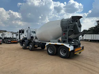 Mercedes Benz Axor 35358x4 8 cube mixer truck.