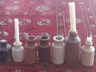 Collection of earthenware jars