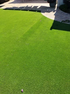 Transform your space with low maintenance Synthetic grass. Call Dura Pave on 082 723 0293.