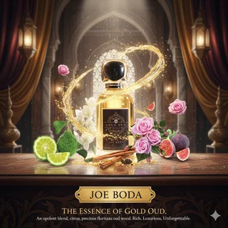 JOE BODA GOLD OUD Parfum - 50ml | Spicy Oriental Fig &amp; Rose Fragrance