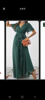 Navy blue wrap around dress