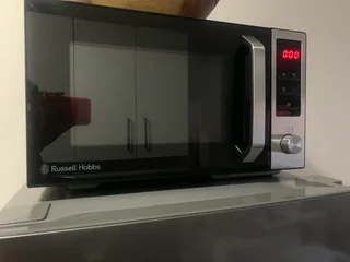 Silver Russel Hobbs microwave