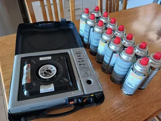 *Bushbaby' butane camping stove