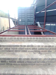 Welder with tools available