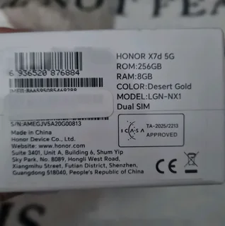 Honor X7 d 5G Phone