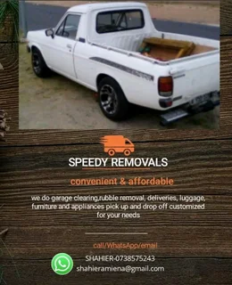 Cheap bakkie for hire all areas