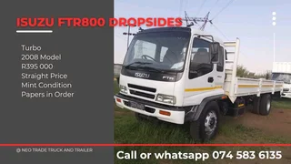 Isuzu Ftr800 Turbo Dropside Truck On Clearance Special