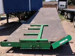 Double Axle Flatdeck Trailer On Black November Special