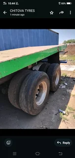 DOUBLE AXLE FLATDECK TRAILER ON BLACK NOVEMBER SPECIAL