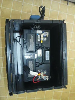 Auxiliary battery power box with 105Ahr deep cycle battery,1000/2000watt power inverter and Optimate