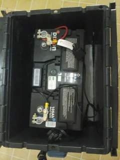 Auxiliary battery power box with 105Ahr deep cycle battery,1000/2000watt power inverter and Optimate