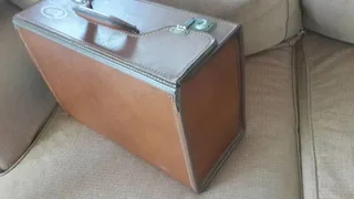 Leather Bandag briefcase case in excellent condition with full locks and key