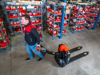 BOOST YOUR PRODUCTIVITY with a new F4 Pallet truck and EST122 Stacker