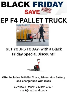 Electric Pallet truck -Black Friday Special