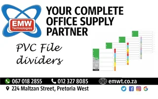 File dividers pvc