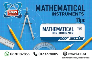 Mathematical Instruments 11-Piece Set